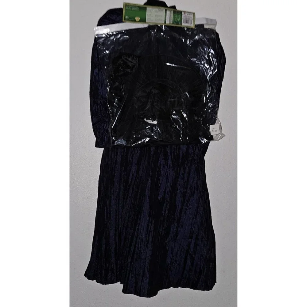 NEW Wicked Elphaba Deluxe Halloween Costume Girls Medium 7-8 Dress Cape Hat